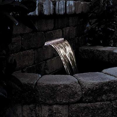 Pontec PondoFall LED Wateruitloop - Tuinwaterval met Warmwitte Verlichting - Eenvoudige Installatie - thumbnail
