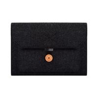 ND06 Multi-Purpose vilt knop laptop Inner Bag voor 12 5 inch laptop (zwart) - thumbnail
