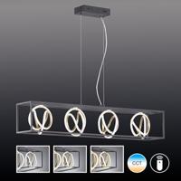 Fischer & Honsel Design hanglampGisi 110cm zwart met goud - 60606 - thumbnail