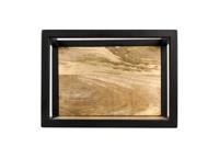 HSM Collection wandbox Levels - naturel/zwart - 35x18x25 cm - thumbnail