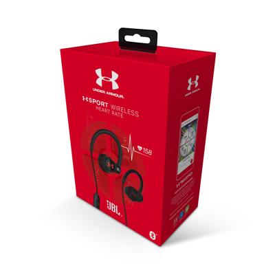 Under Armour Sport Wireless Heart Rate - Engineered By Jbl - Draadloze In-Ear Hoofdtelefoon Voor Atleten Met Hartslagmeter - Zwart