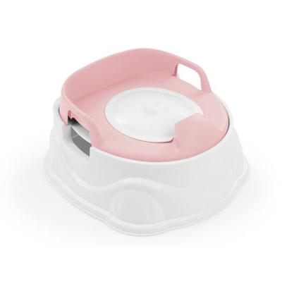 Dolu 3-in-1 educatief plaspotje met toiletverkleiner wit/roze