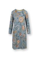 Pip Studio Destiny Nachthemd Lange Mouw Safari Bloom Blauw XXL - thumbnail