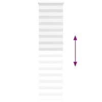 Zebra rolgordijn 65x230 cm stofbreedte 60,9 cm polyester wit - thumbnail