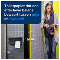 Toiletpapierdispenser tork t4 duo zwart - thumbnail