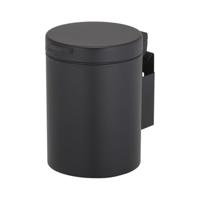 Geesa Hotel wandafvalemmer 17.5x24x23cm 3L zwart mat 9164406 - thumbnail