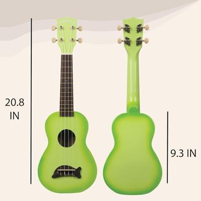 Kala Makala Dolphin Green Apple Burst sopraan ukelele Kala Makala Dolphin Green Apple Burst sopraan ukelele