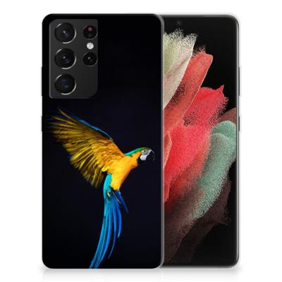 Samsung Galaxy S21 Ultra | TPU Hoesje | Papegaai