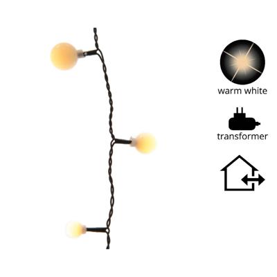 Lumineo cherry Ledverlichting 9m 120led zwart/Warm wit