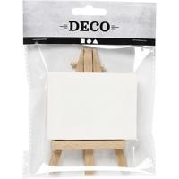 Creativ Company Gespannen canvas, afm 8x6x1 cm, wit, 1 stuk - thumbnail