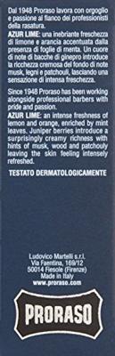 Proraso Eau de Cologne Azur Lime 100ml - thumbnail