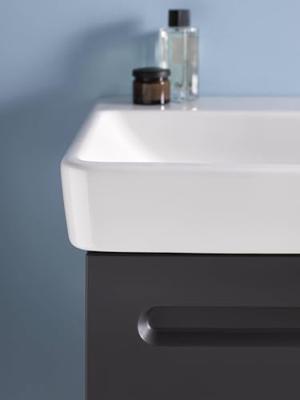 Wastafelkast Duravit No.1 Met 1 Deur Rechts 44x38.6x47.8cm Met Geïntegreerde Greep Mat Grafiet