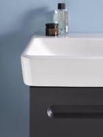Wastafelkast Duravit No.1 Met 1 Deur Rechts 44x38.6x47.8cm Met Geïntegreerde Greep Mat Grafiet - thumbnail