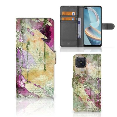 Hoesje OPPO Reno4 Z Letter Painting
