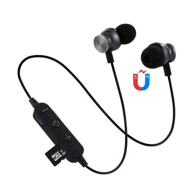 F17 Bluetooth 4.2 Hanging Neck Design Bluetooth Headset Support Music Play & Switching & Volume Control & Answer(Black)