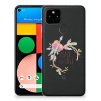 Google Pixel 4a 5G Telefoonhoesje met Naam Boho Text - thumbnail