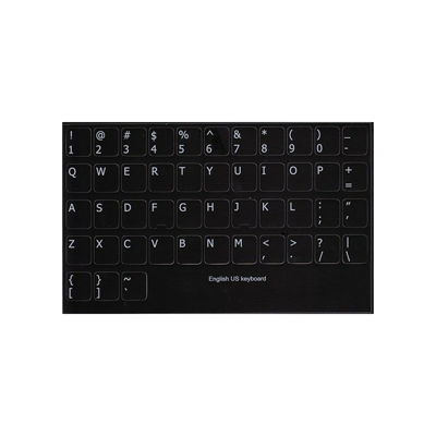 QWERTY English US keyboard stickervel QWERTY English US keyboard stickervel