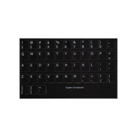 QWERTY English US keyboard stickervel - thumbnail