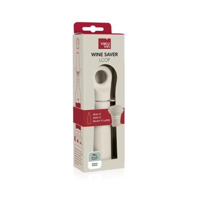 Vacuvin Vacu vin wine saver loop + stopper sand Vacuvin Vacu vin wine saver loop + stopper sand