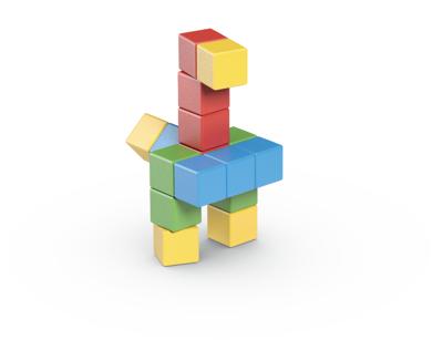 Magnetische blokken - GEOMAG - Creatieve set - 16 stuks - Educatief - Gerecycled plastic - Vanaf 12 maanden
