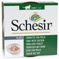 SCHESIR Tuna with chicken in jelly - nat kattenvoer - 85g - thumbnail