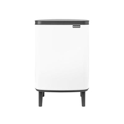 Brabantia Bo hi afvalemmer 12 liter met kunststof binnenemmer white Brabantia Bo hi afvalemmer 12 liter met kunststof binnenemmer white
