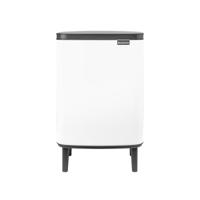 Brabantia Bo hi afvalemmer 12 liter met kunststof binnenemmer white - thumbnail