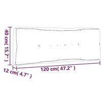 Palletkussens 5 st stof ruitpatroon grijs - thumbnail
