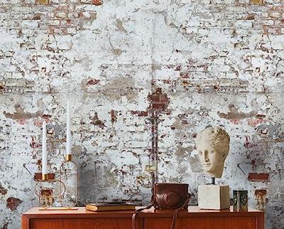 Livingwalls The Wall II - Wit - Steenlook - 392381