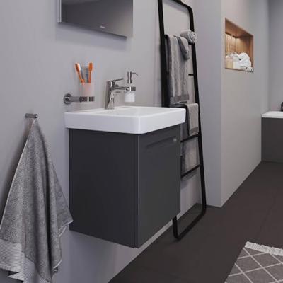 Wastafelonderkast Duravit No.1 Met 1 Deur Links 44x38.6x47.8cm Met Geïntegreerde Greep Mat Grafiet Wastafelonderkast Duravit No.1 Met 1 Deur Links 44x38.6x47.8cm Met Geïntegreerde Greep Mat Grafiet