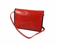 Dames soft schoudertasje portemonnee Rood Zwart - thumbnail