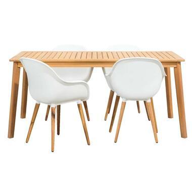 Le Sud tuinset Narbonne Dijon - wit - 5-delig