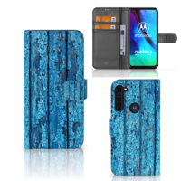 Motorola Moto G Pro | Book Style Case | Wood Blue - thumbnail