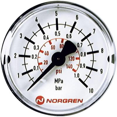 IMI NORGREN Manometer 18-015-885 Aansluiting (manometer): Achterkant 0 tot 6 bar Schroefdraad (buiten) R1/8 1 stuk(s)