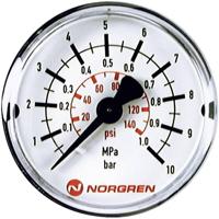 IMI NORGREN Manometer 18-015-885 Aansluiting (manometer): Achterkant 0 tot 6 bar Schroefdraad (buiten) R1/8 1 stuk(s) - thumbnail