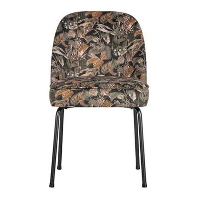 WOOOD Eetkamerstoel 'Vogue' Velvet, kleur Bouquet Zwart