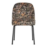 WOOOD Eetkamerstoel 'Vogue' Velvet, kleur Bouquet Zwart - thumbnail