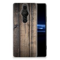 Sony Xperia Pro-I | Bumper Hoesje | Steigerhout - thumbnail