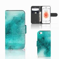 Hoesje Apple iPhone 5 | 5s | SE Painting Blue - thumbnail