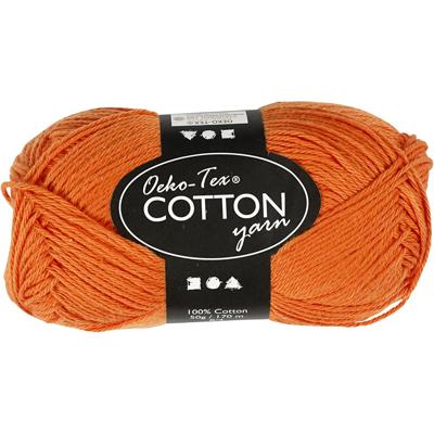 Creativ Company Katoengaren, oranje, 50gr, 170m