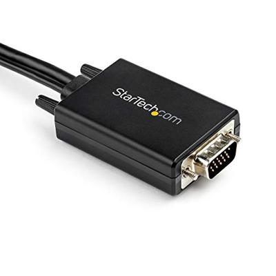 StarTech.com 2 m VGA-naar-HDMI-converterkabel met USB-audioondersteuning en voeding - Analoog naar digitaal videoadapterkabel om een VGA-pc op HDMI-scherm aan te sluiten - 1080p mannelijk naar