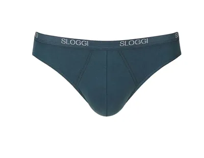 Basic Mini Heren slip - Lage heren onderbroek katoen - Elastische band - M - Blauw - Onderbroek heren heren - Ondergoed heren heren - M -
