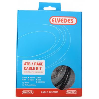 Elvedes remkabel set universeel 2015009 zwart 8 delig Elvedes remkabel set universeel 2015009 zwart 8 delig