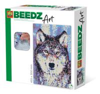SES Creative Beedz Art Strijkkralen Wolf 45.5x30 cm 7000 Stuks - thumbnail