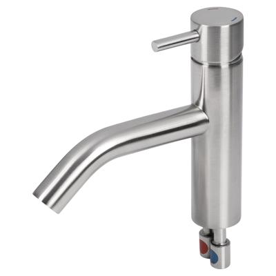 Differnz kraan gebogen koud/warm mat chroom Differnz kraan gebogen koud/warm mat chroom