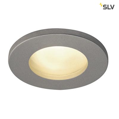 SLV InbouwspotDolix Out GU10 Round voor buiten zilvergrijs - 1001167