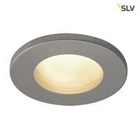 SLV InbouwspotDolix Out GU10 Round voor buiten zilvergrijs - 1001167 - thumbnail