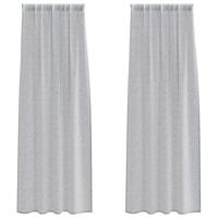 VidaXL Voile gordijn 2 pcs donkergrijs 225 x 140 cm polyester - thumbnail
