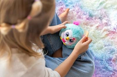 Jumbo funtasy family kiss-meez uil - interactieve knuffel