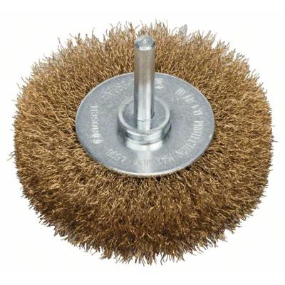 Bosch Accessories Schijfborstel, gegolfd, met messing coating, 75 mm, 0,2 mm, 16 mm, 4500 omw/min Bosch Power Tools Schacht-Ø 6 mm 2608622054 1 stuk(s)